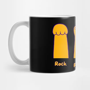 Rock Paper Scissors Cute Cat Paw Mug